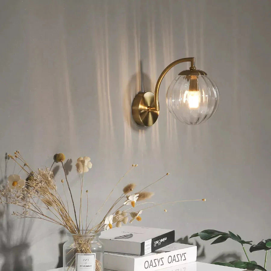 Glaslamp - LED-Wandlamp