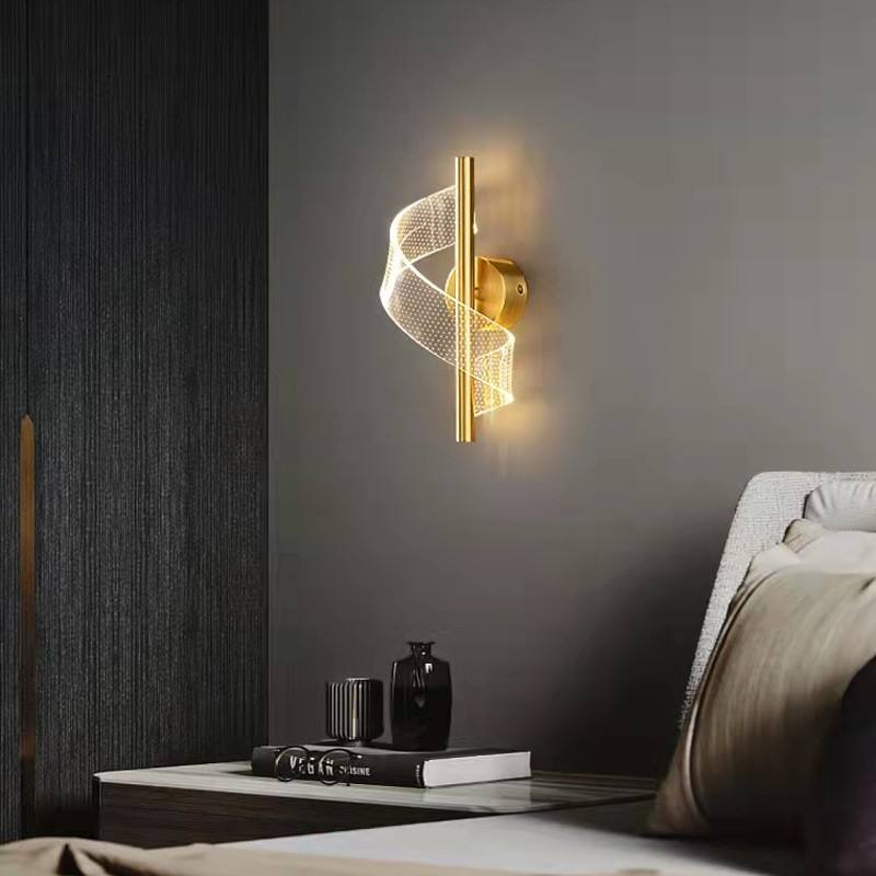 Glasspilar - Luxe wandlamp met glazen kandelaar