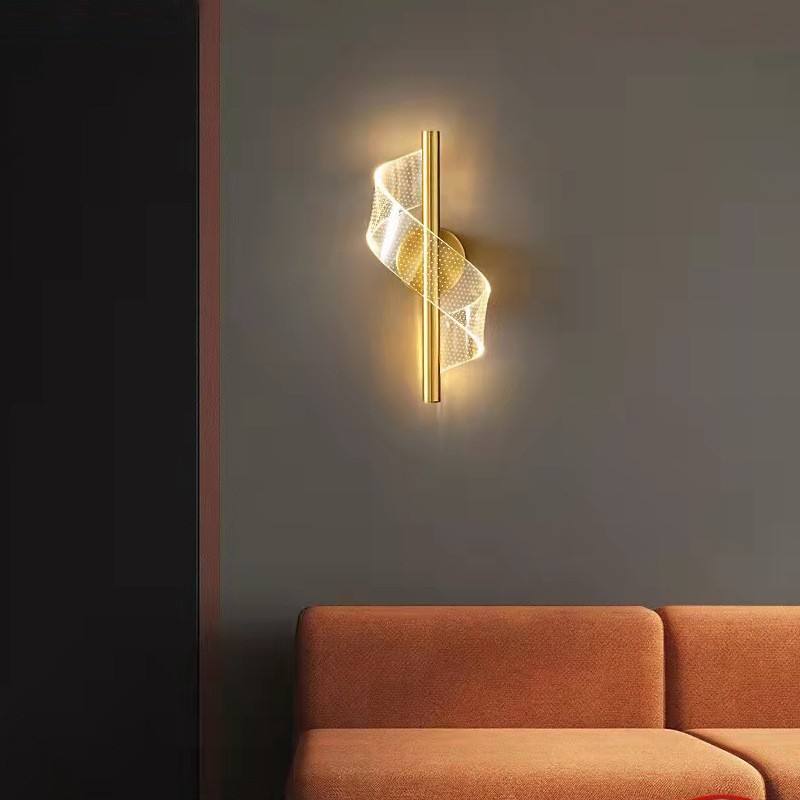 Glasspilar - Luxe wandlamp met glazen kandelaar