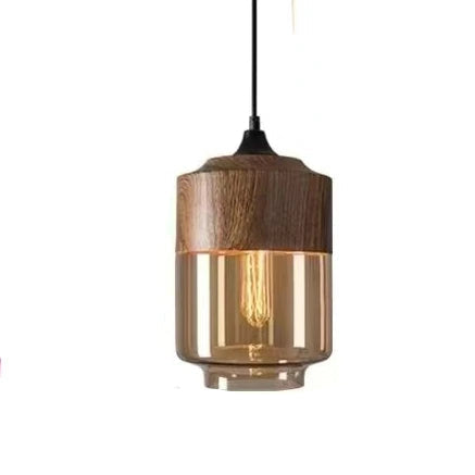 Jevaglo | Luxe Hanglamp van Glas en Hout