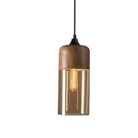 Jevaglo | Luxe Hanglamp van Glas en Hout