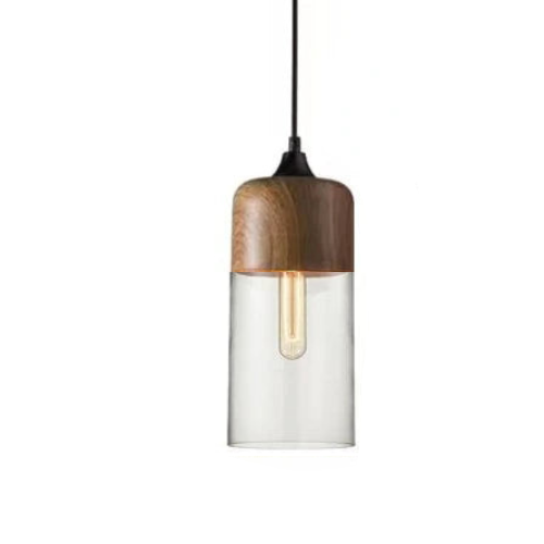 Jevaglo | Luxe Hanglamp van Glas en Hout