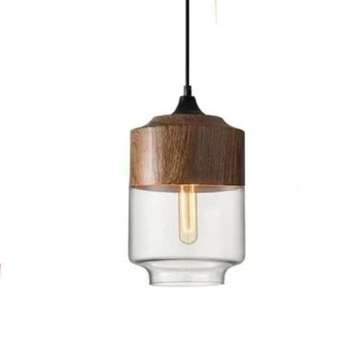 Jevaglo | Luxe Hanglamp van Glas en Hout