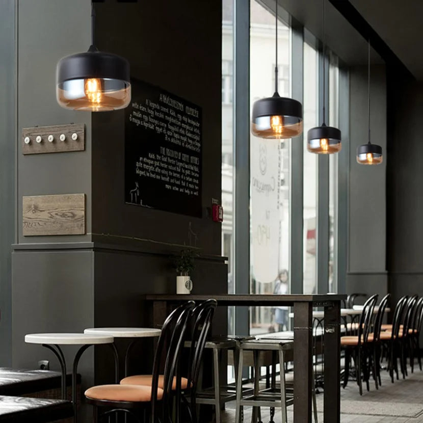 Jevaglo | Luxe Hanglamp van Glas en Hout