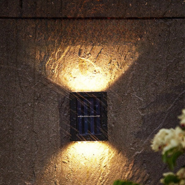 Draadloze LED Solar Wandlampen Deluxe - Creëer de perfecte sfeer in uw tuin!