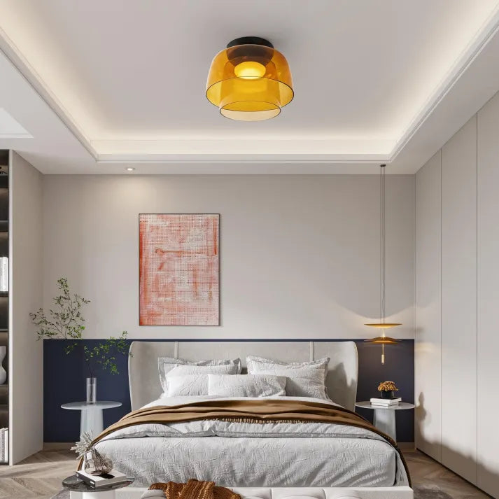 Noordse Designer Creatieve Persoonlijkheid Middeleeuwse Glas Plafondlamp