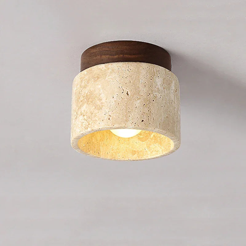 Japanse Creatieve Plafondlamp in Crème-Stijl