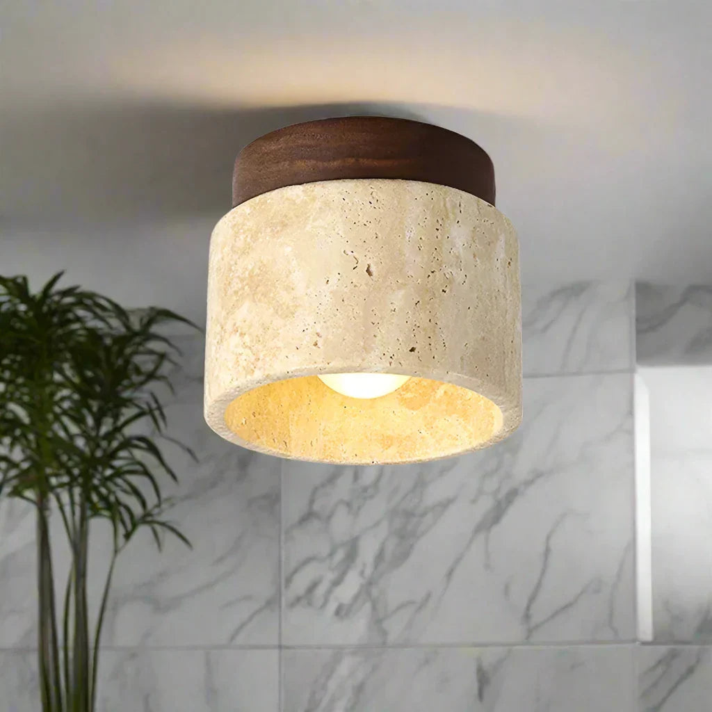 Japanse Creatieve Plafondlamp in Crème-Stijl