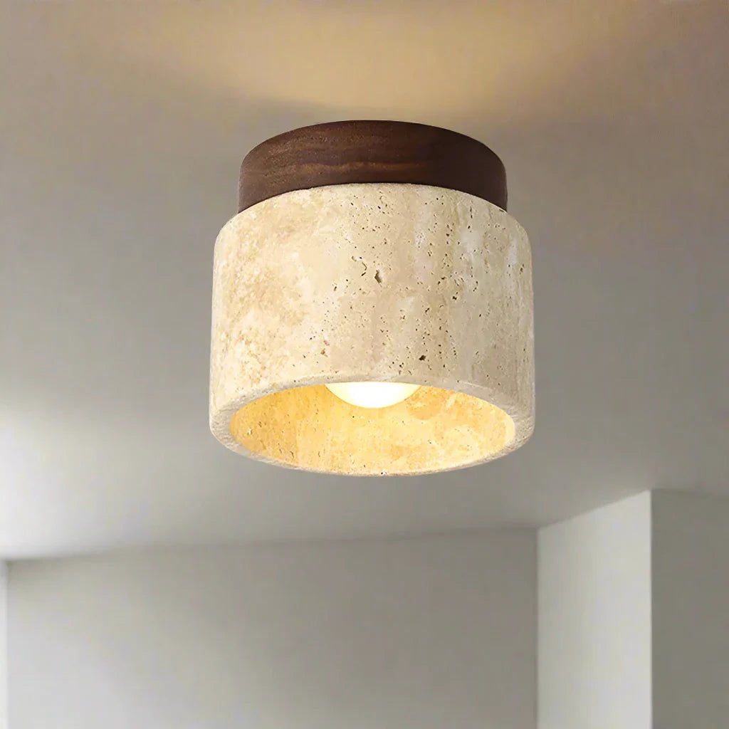 Japanse Creatieve Plafondlamp in Crème-Stijl