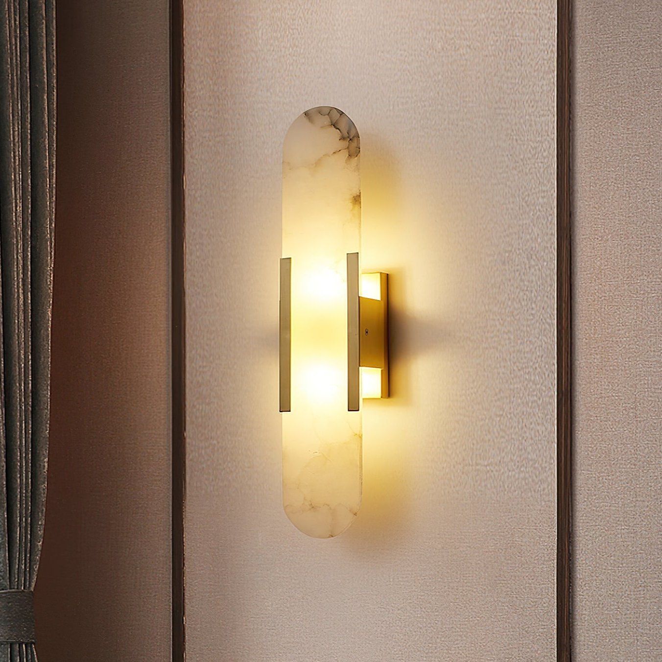 Melange Verlengde Alabaster Wandlamp