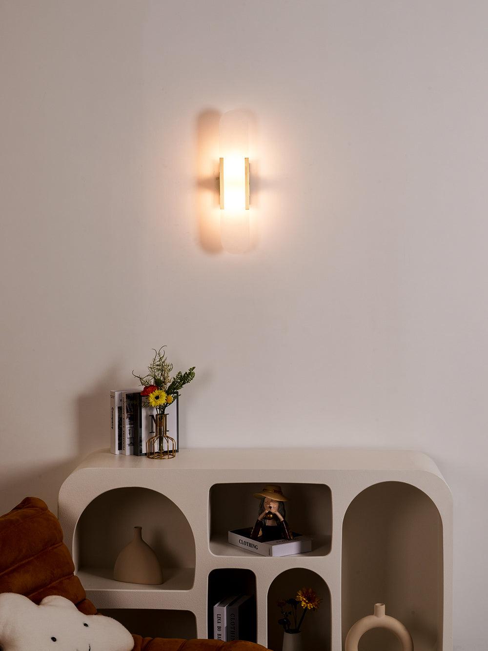Melange Verlengde Alabaster Wandlamp