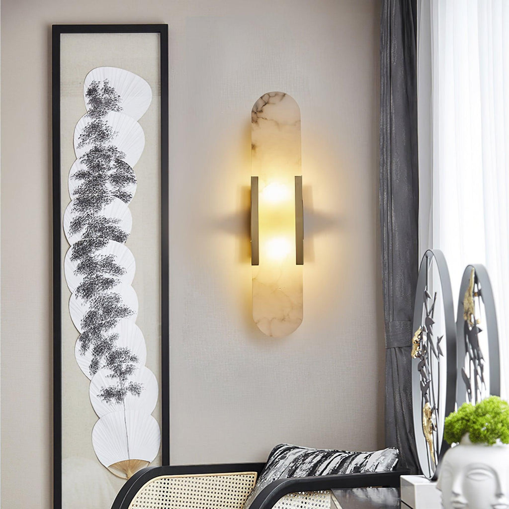 Melange Verlengde Alabaster Wandlamp