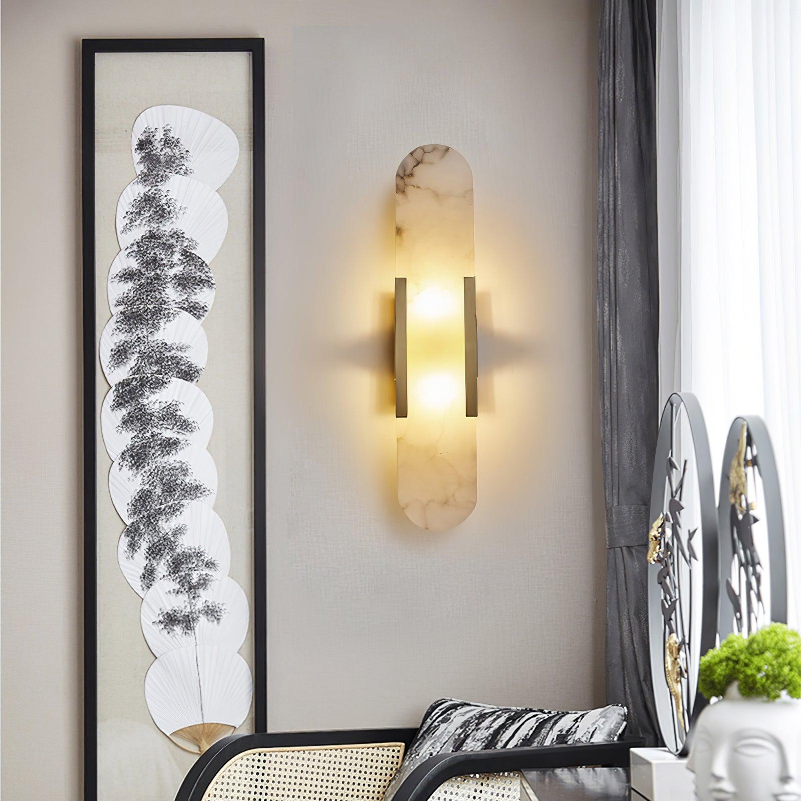 Melange Verlengde Alabaster Wandlamp
