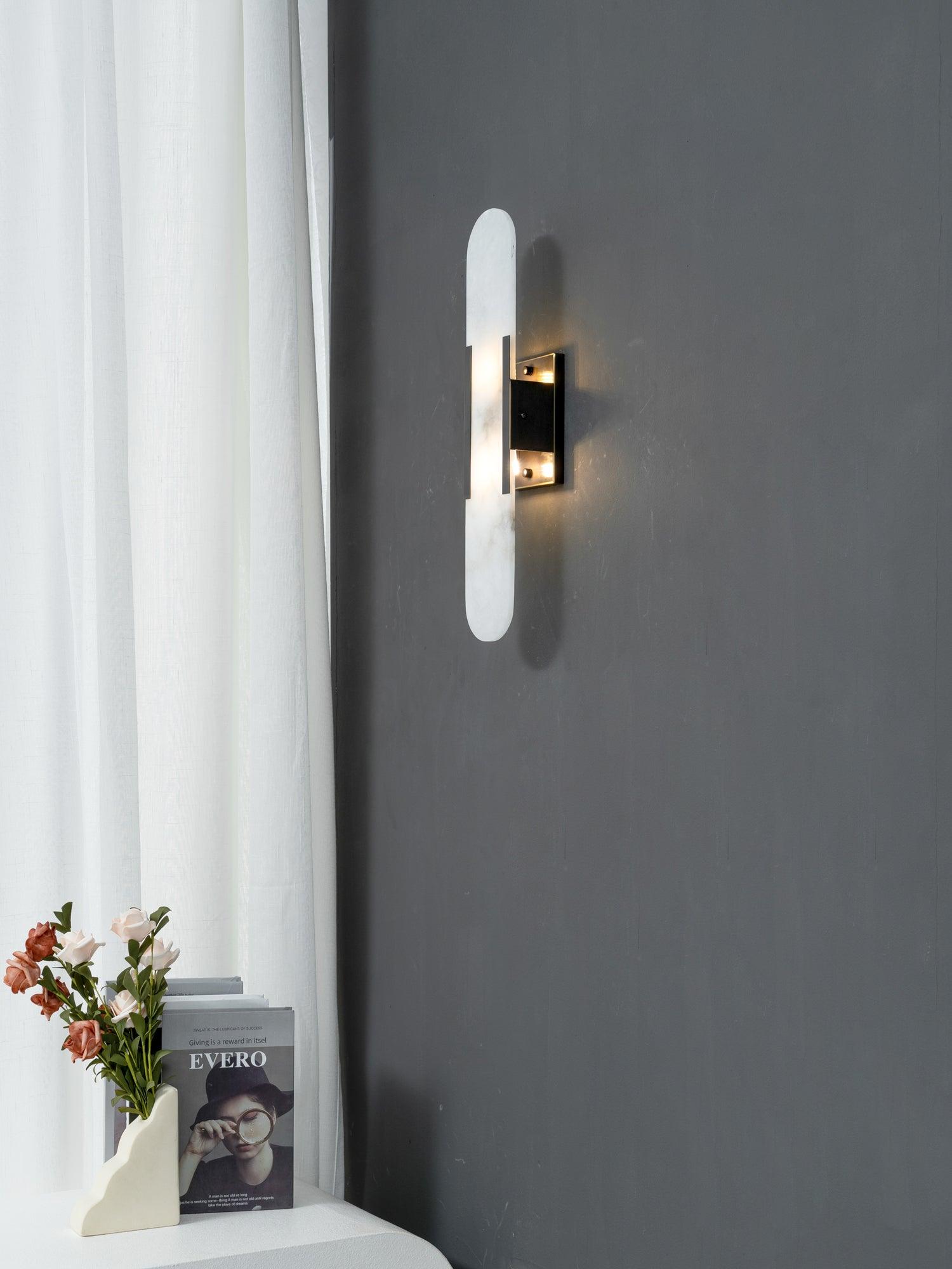 Melange Verlengde Alabaster Wandlamp