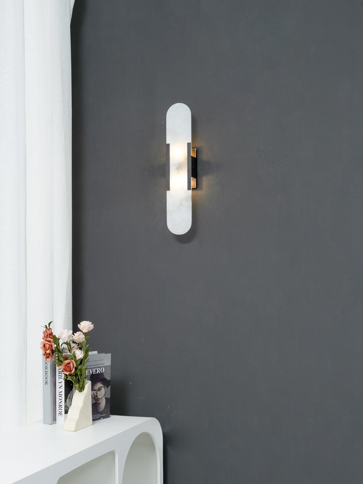 Melange Verlengde Alabaster Wandlamp