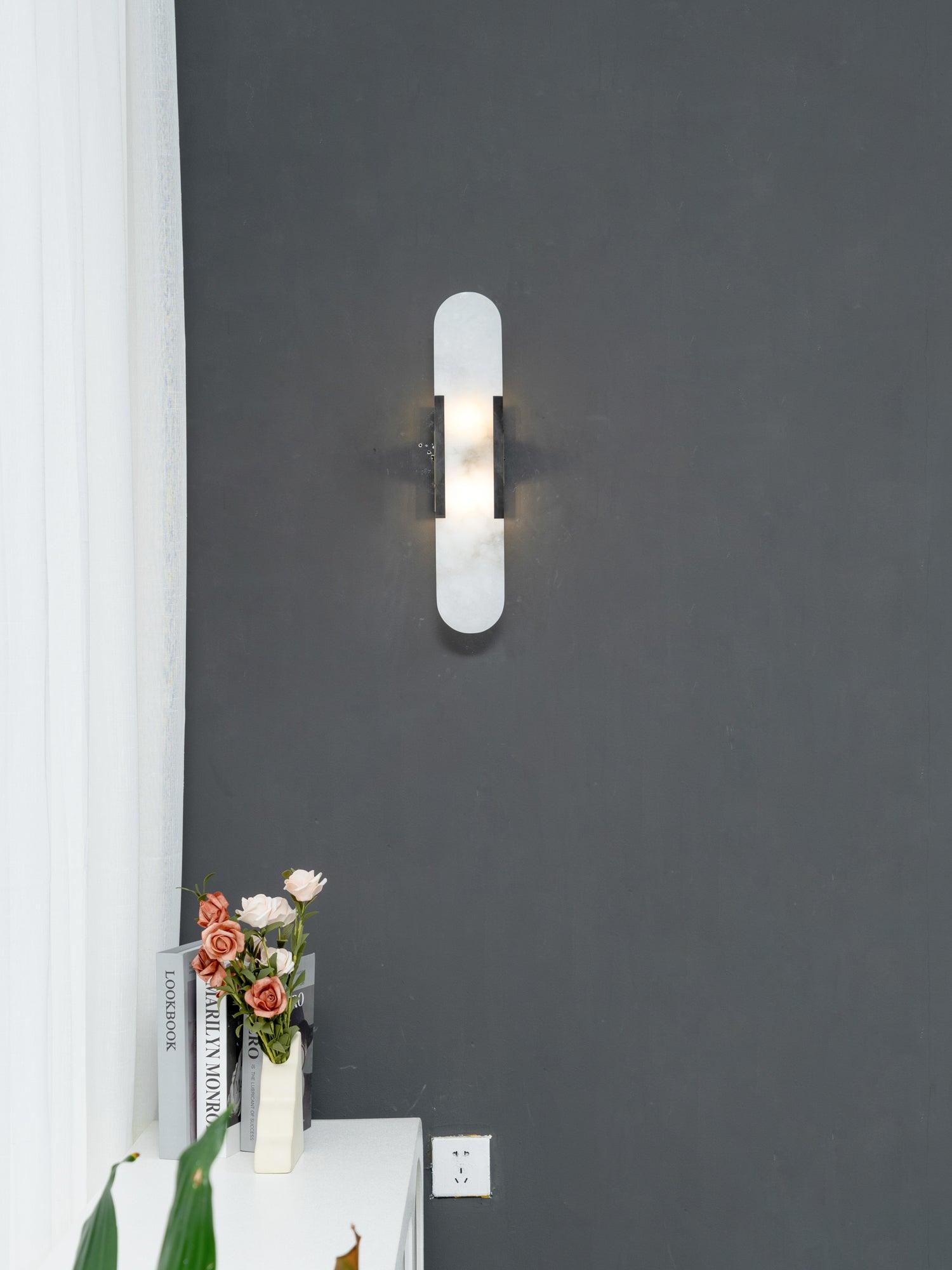 Melange Verlengde Alabaster Wandlamp