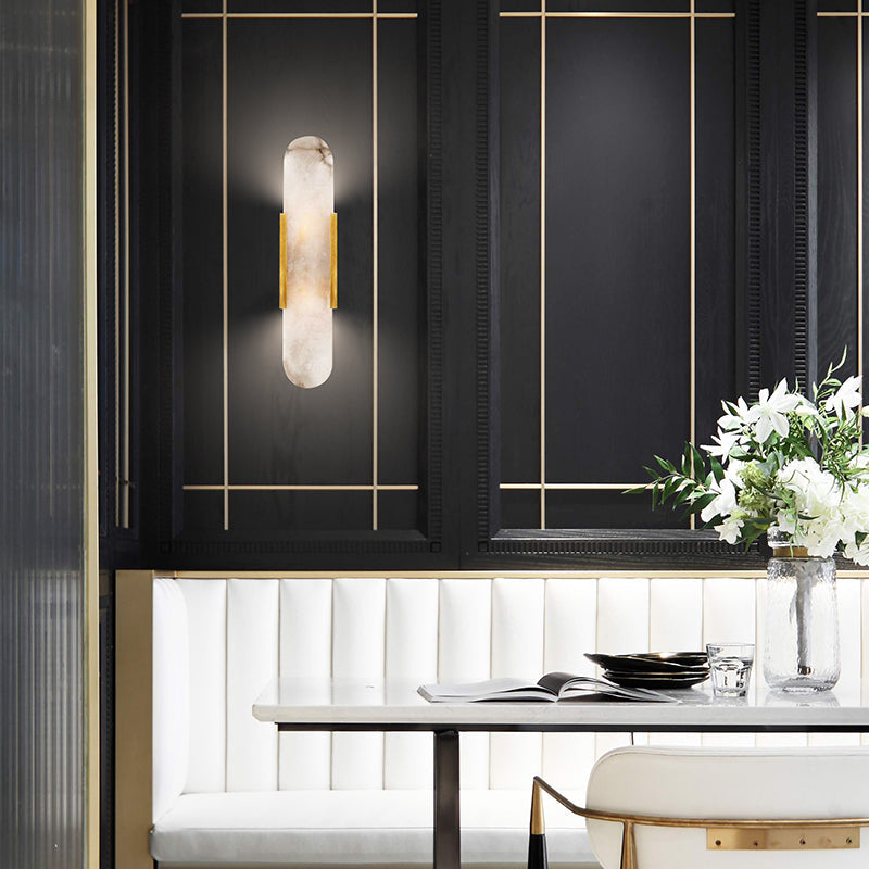 Melange Verlengde Alabaster Wandlamp