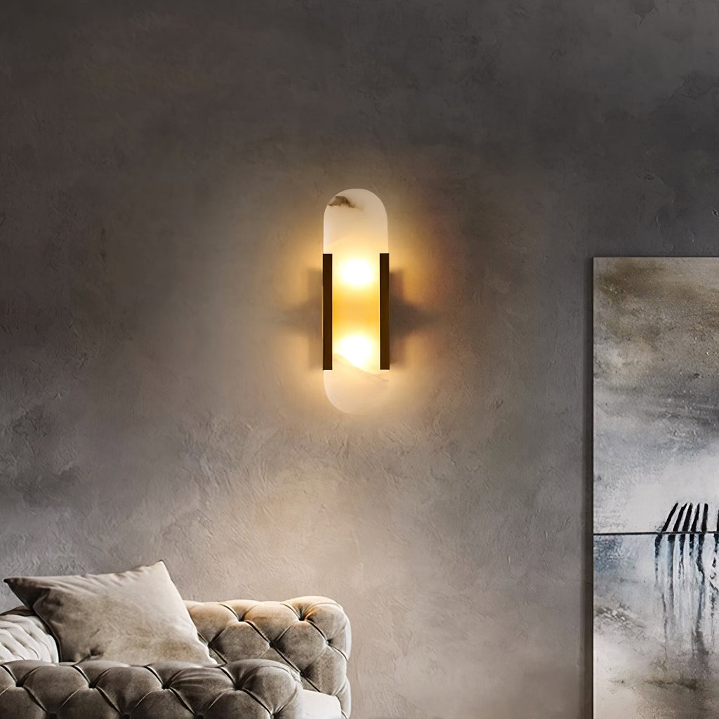 Melange Verlengde Alabaster Wandlamp