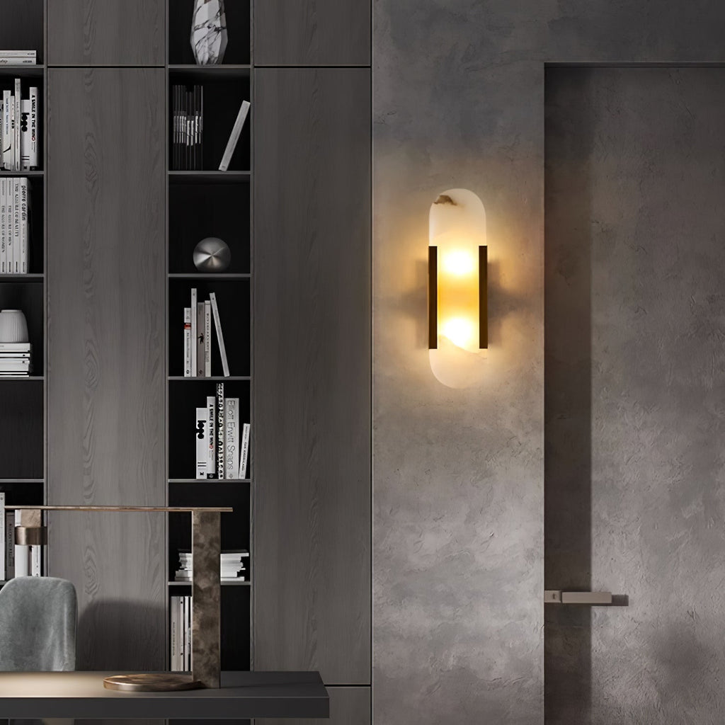 Melange Verlengde Alabaster Wandlamp