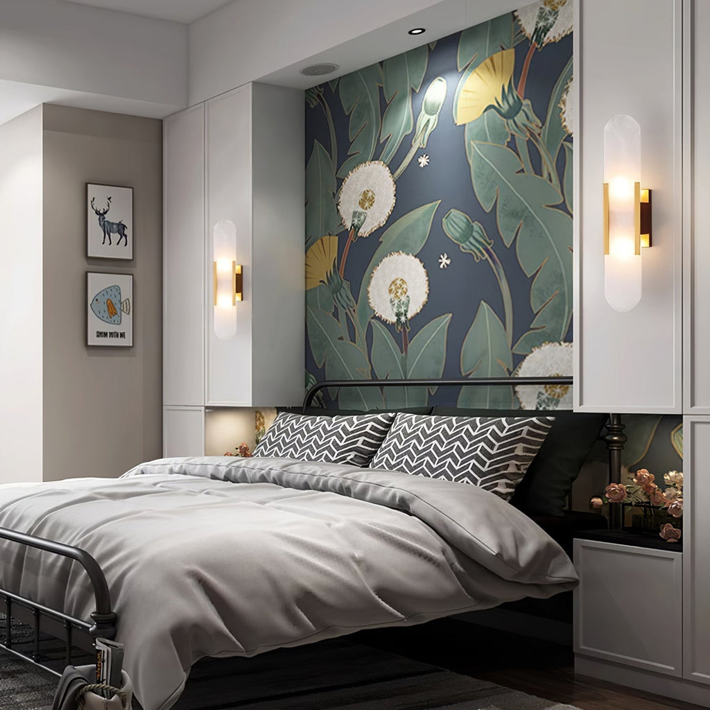 Melange Verlengde Alabaster Wandlamp