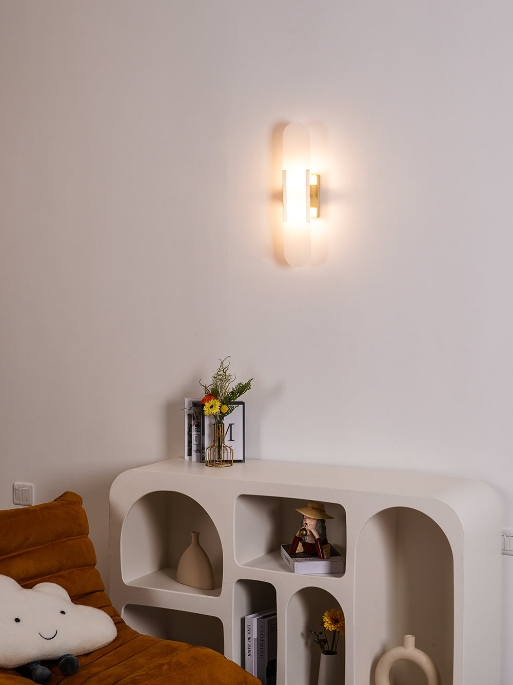 Melange Verlengde Alabaster Wandlamp