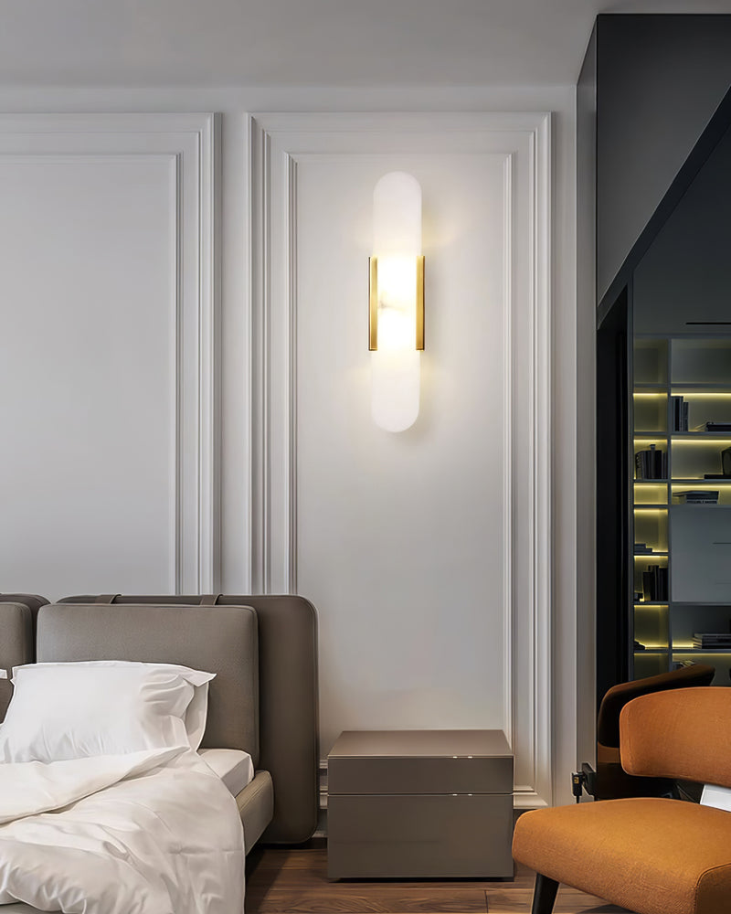 Melange Verlengde Alabaster Wandlamp