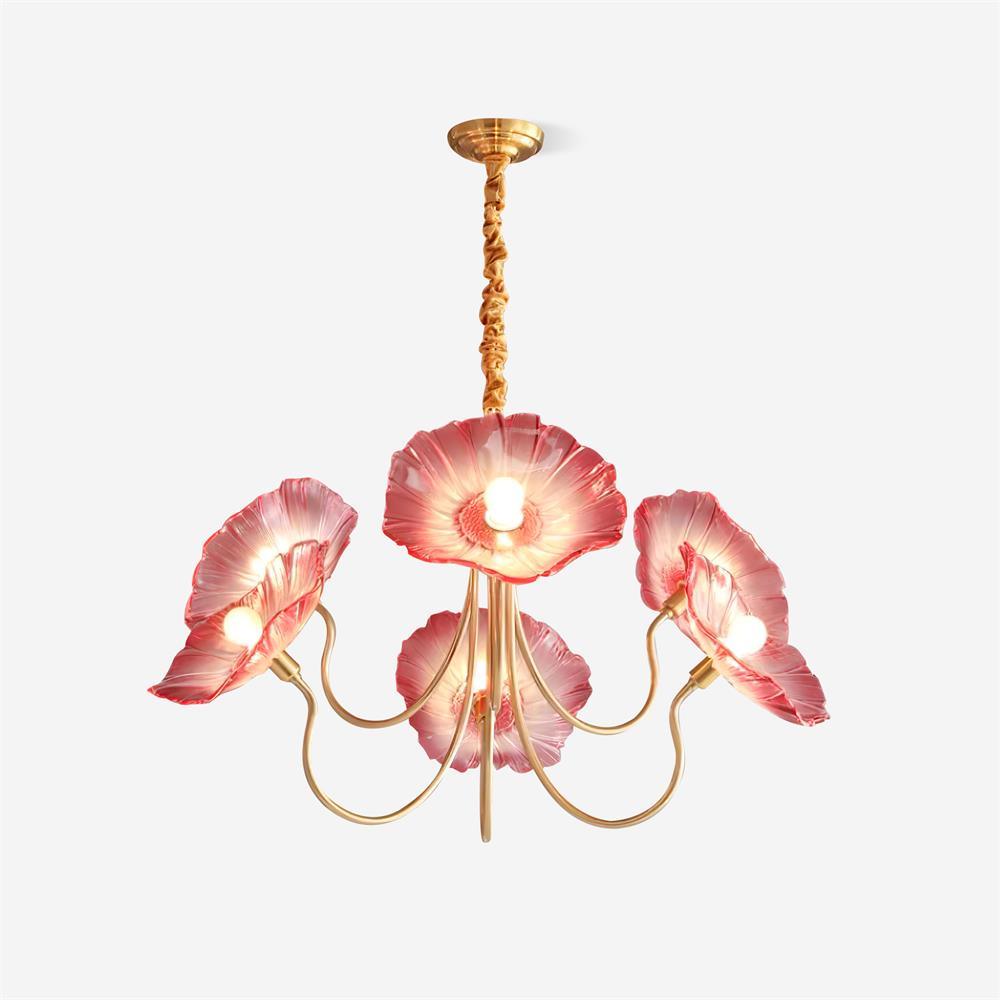 Murano Glazen Bloem Kroonluchter