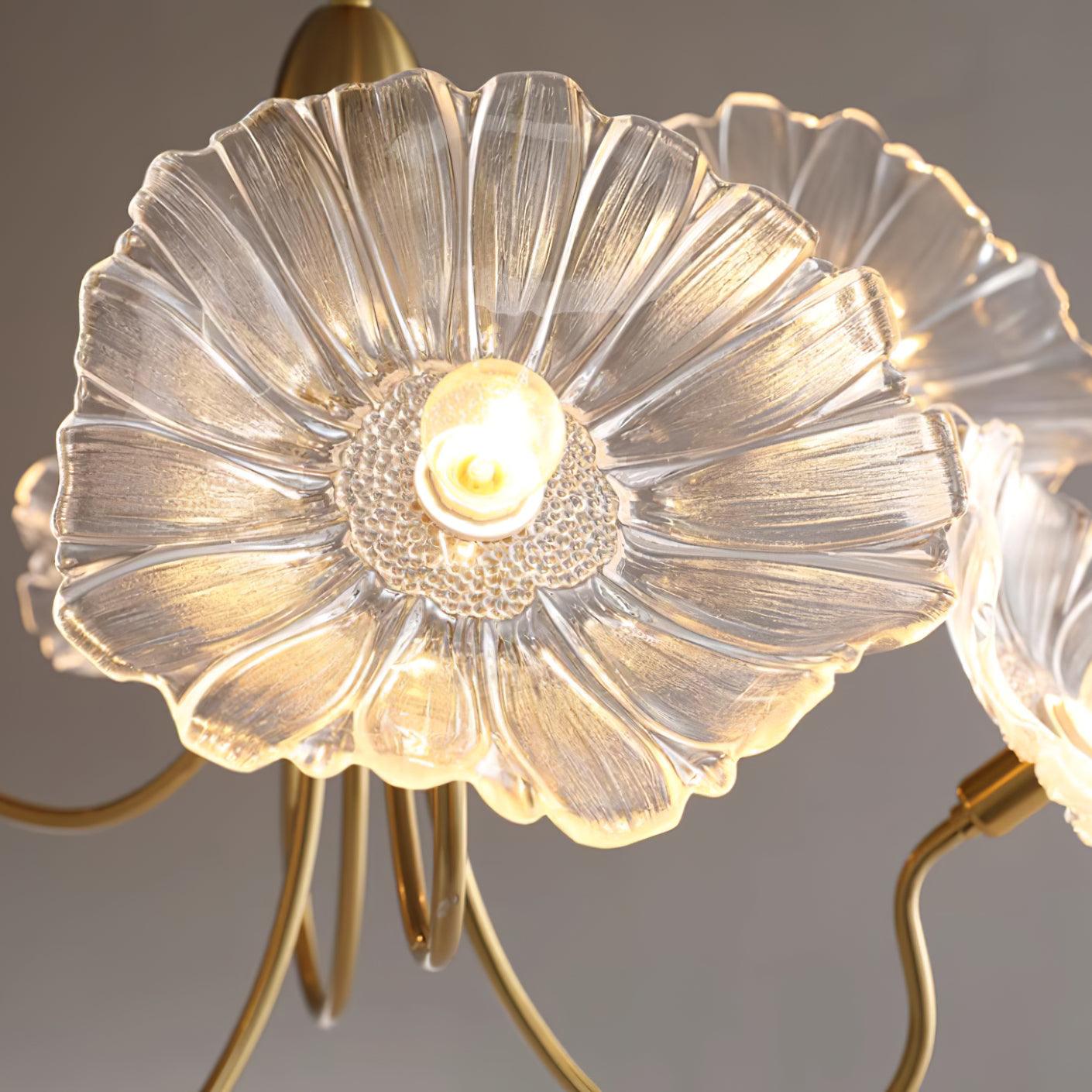 Murano Glazen Bloem Kroonluchter