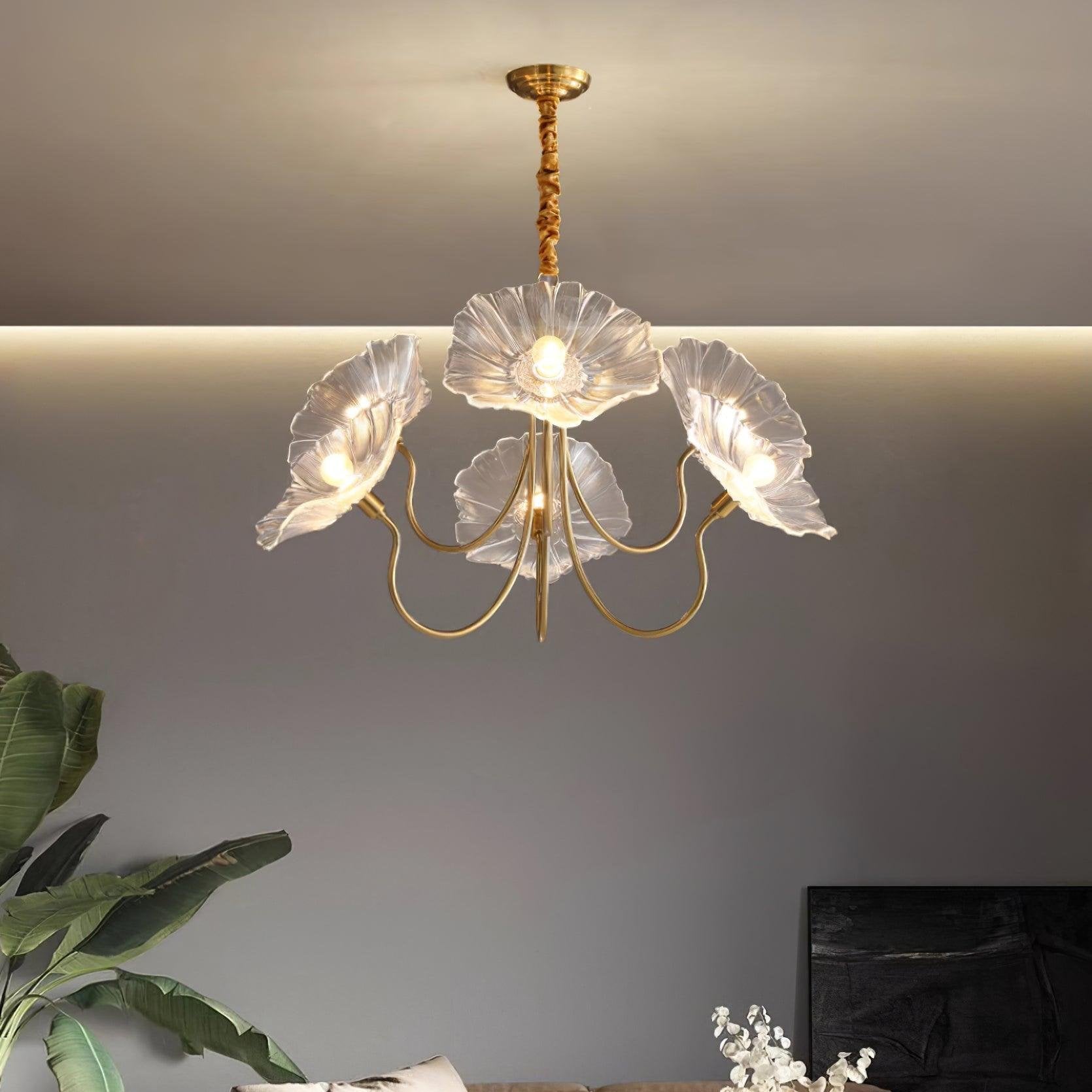 Murano Glazen Bloem Kroonluchter