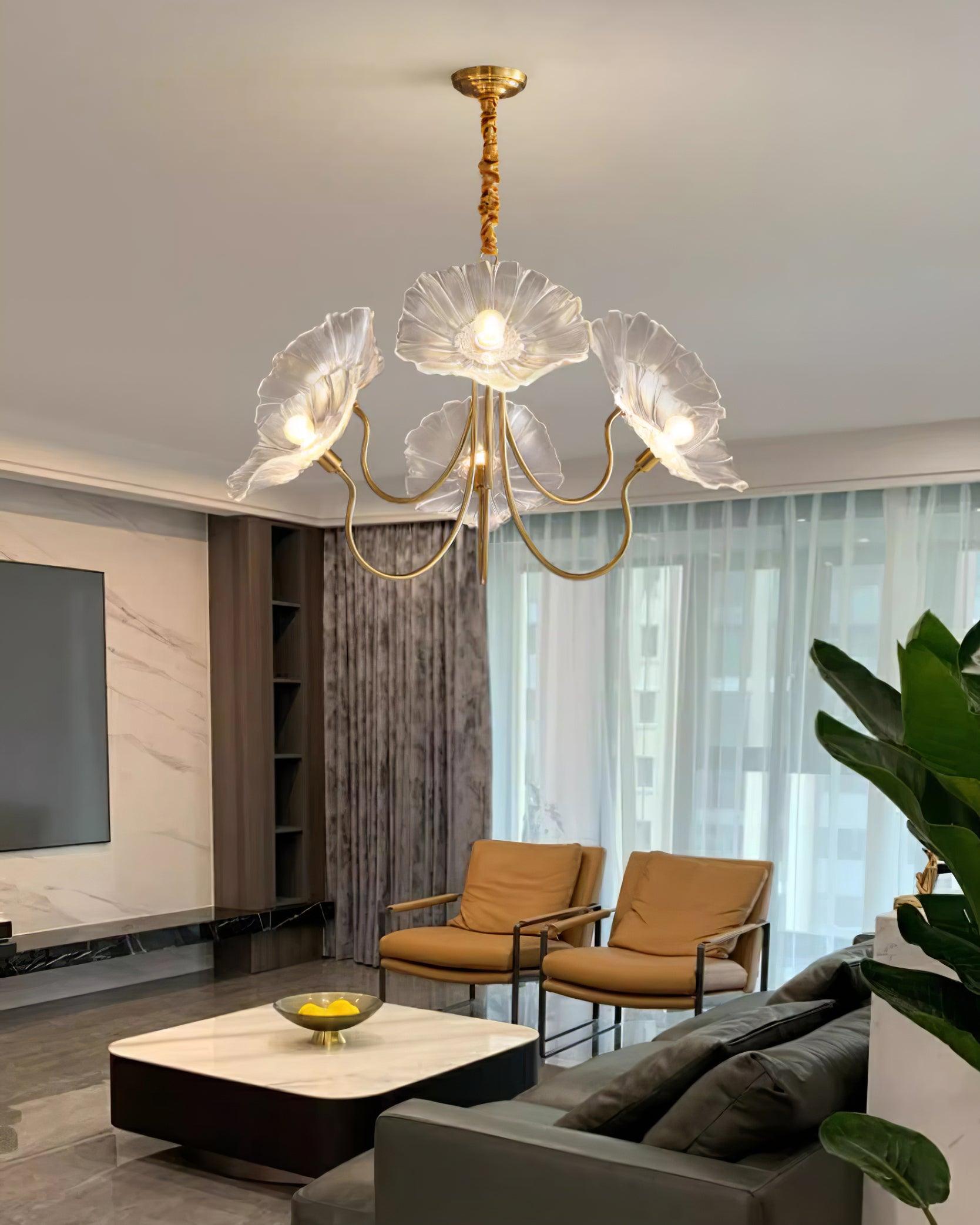 Murano Glazen Bloem Kroonluchter