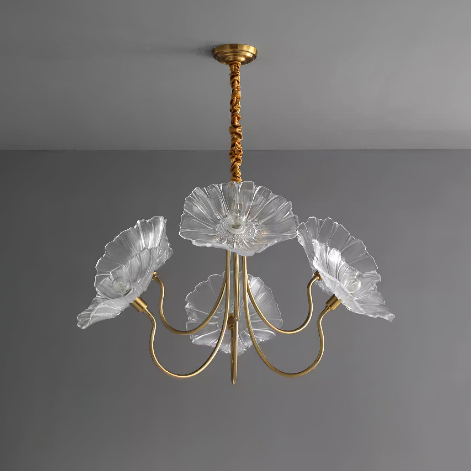 Murano Glazen Bloem Kroonluchter