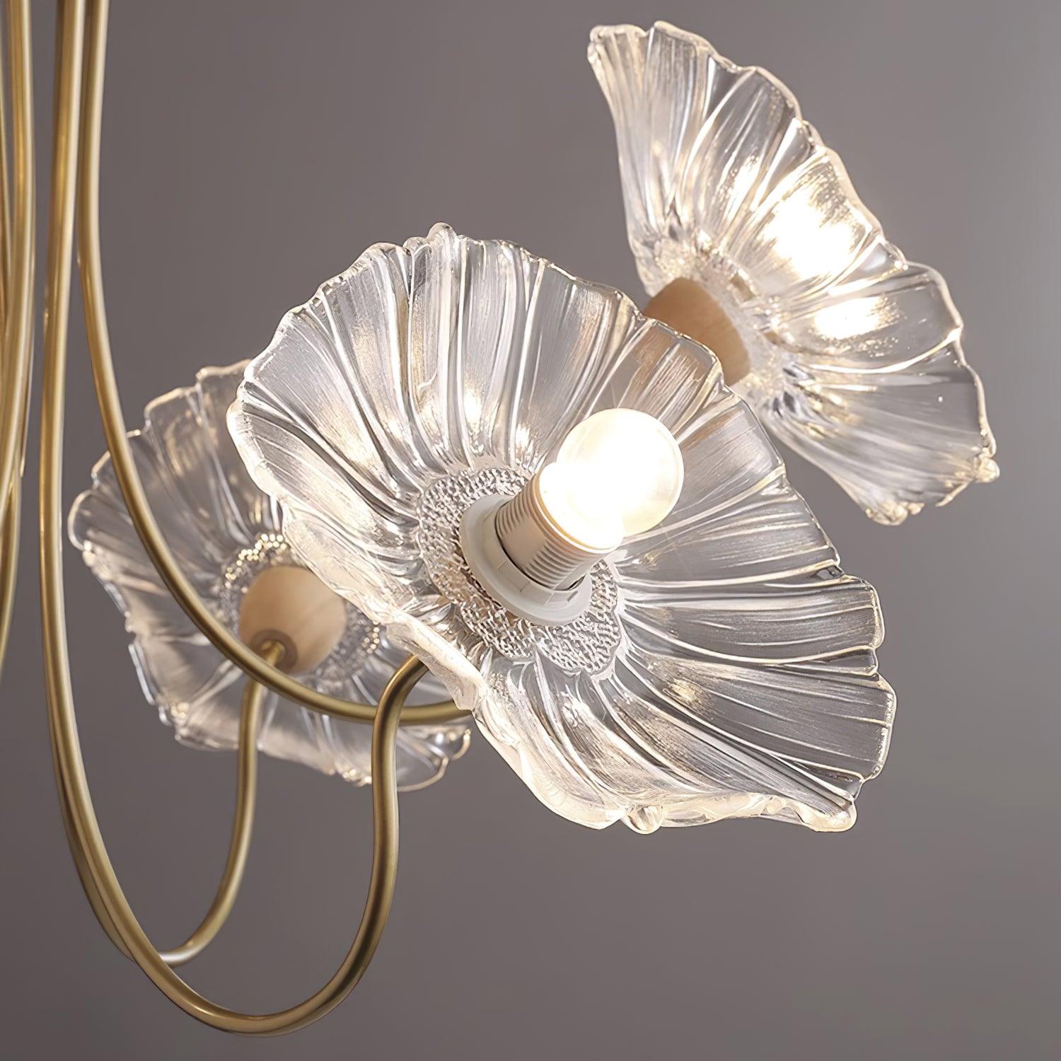 Murano Glazen Bloem Kroonluchter