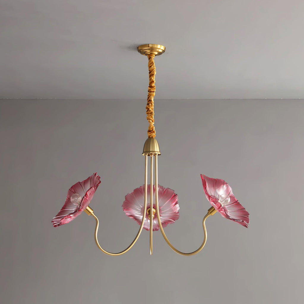 Murano Glazen Bloem Kroonluchter