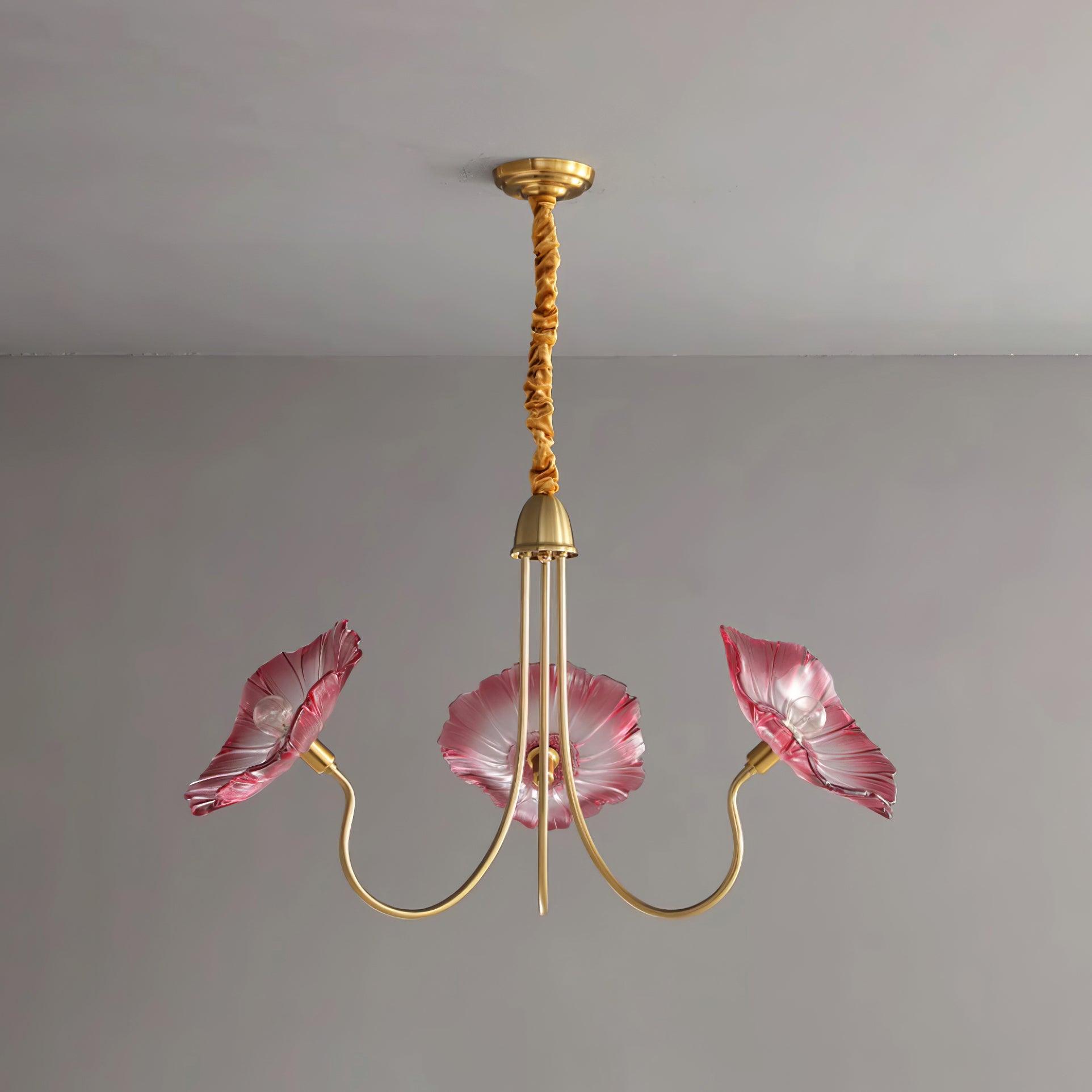Murano Glazen Bloem Kroonluchter