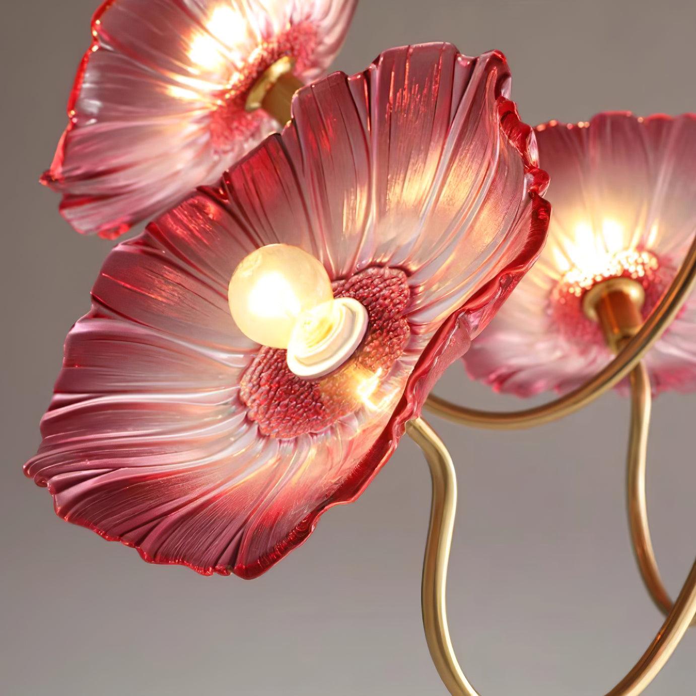 Murano Glazen Bloem Kroonluchter