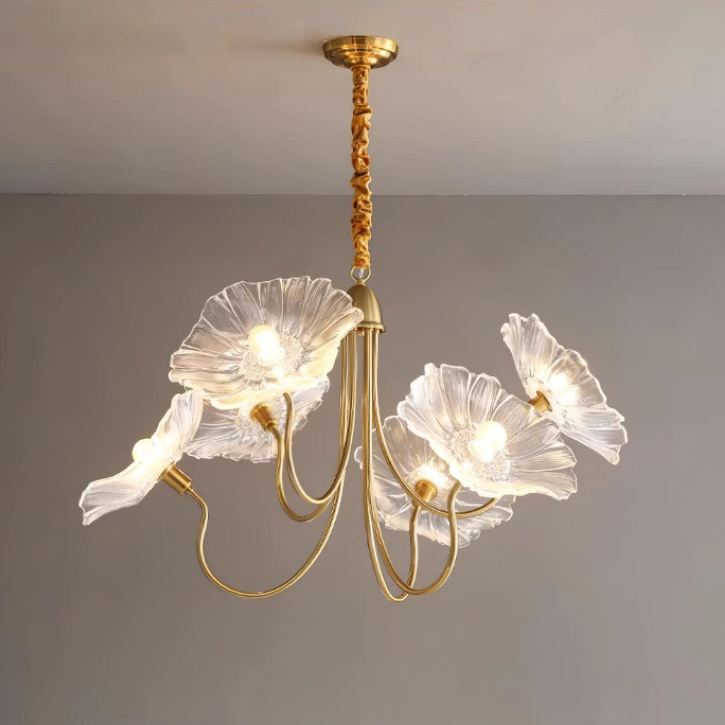 Murano Glazen Bloem Kroonluchter