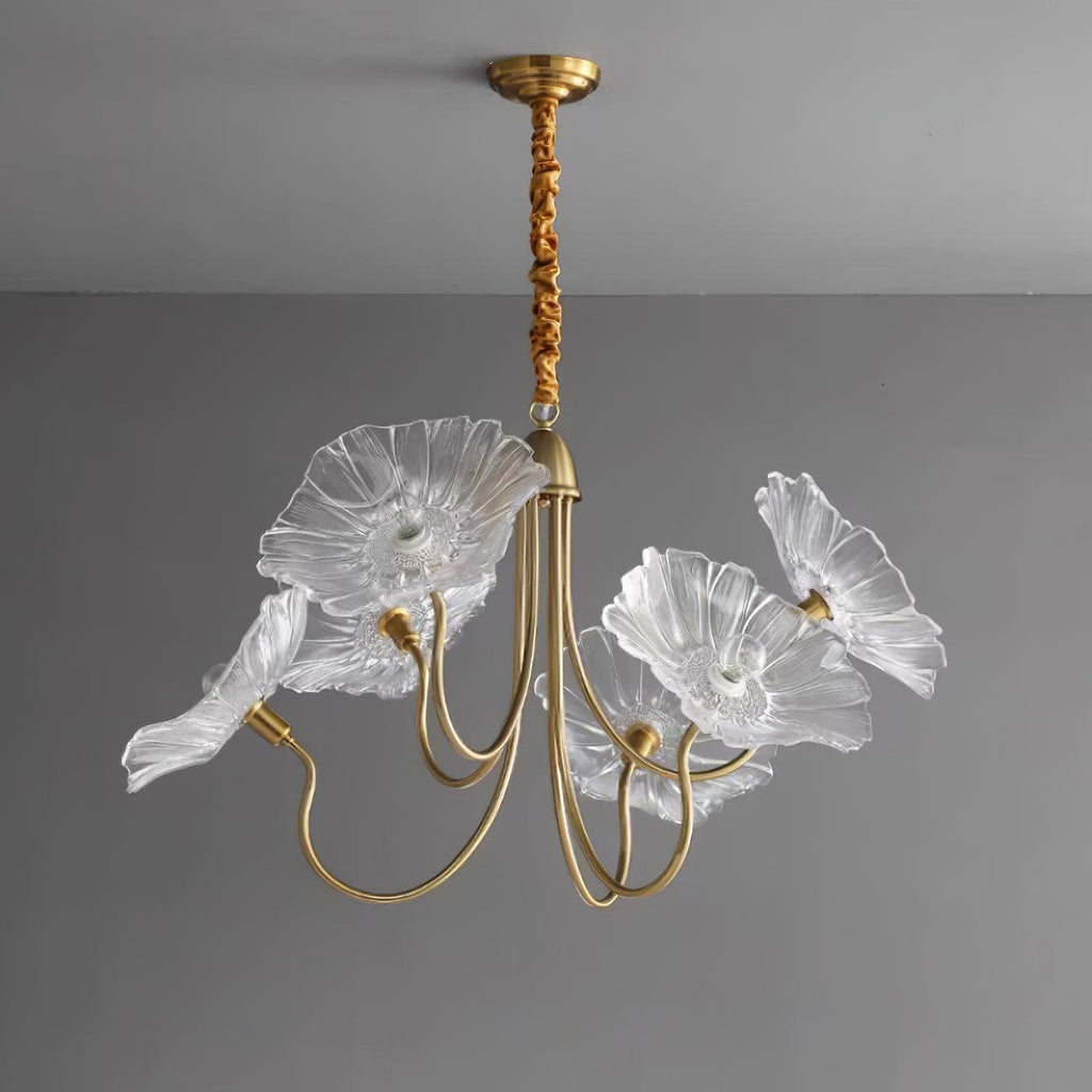 Murano Glazen Bloem Kroonluchter