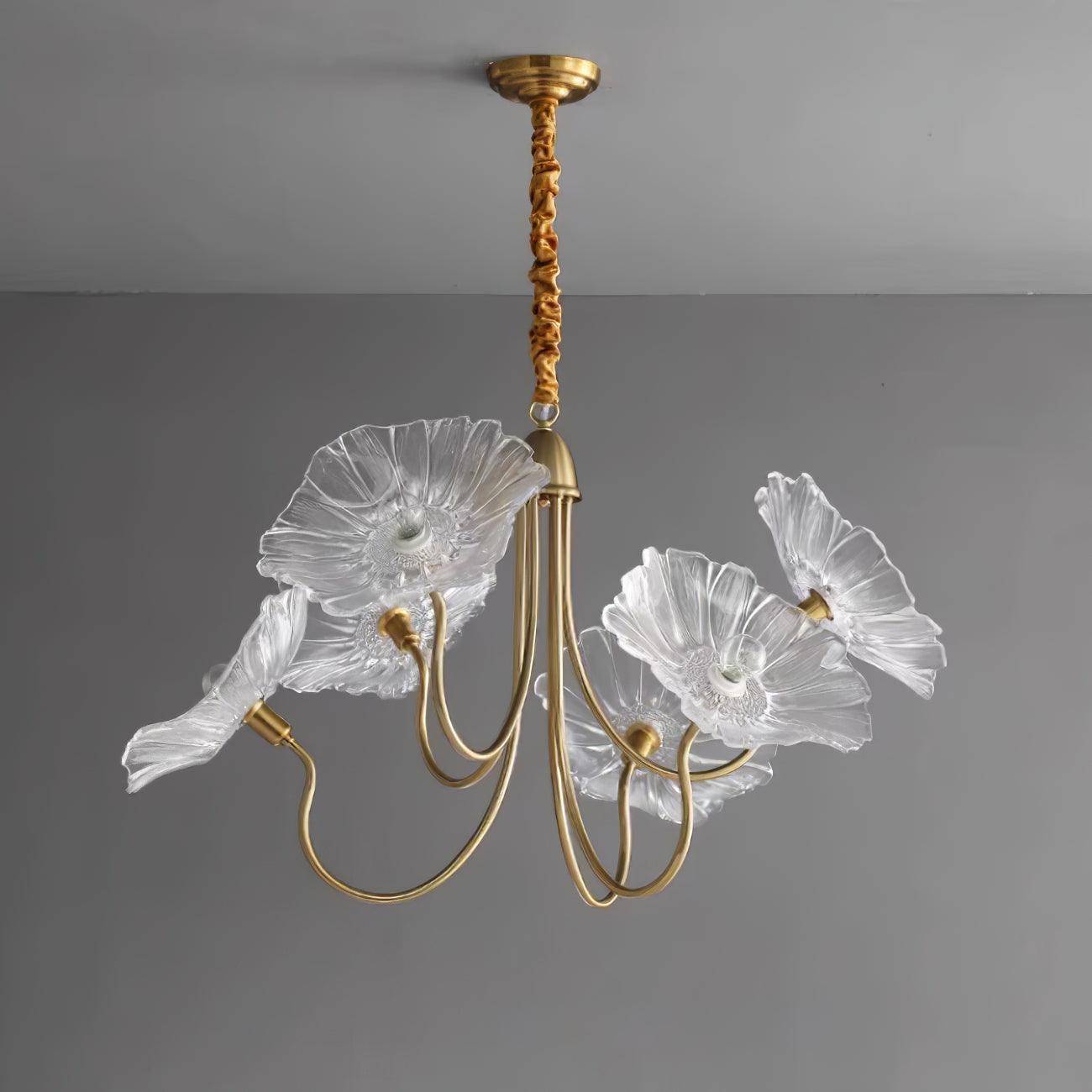 Murano Glazen Bloem Kroonluchter