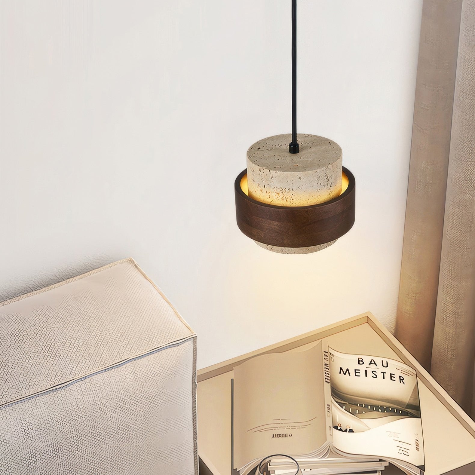 Opstijgende Retro Steen Wabi-Sabi Hanglamp