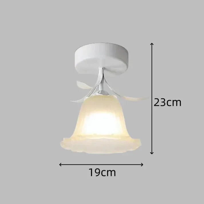Franse Tiffany Eenvoudige Mini-Bloem Plafondlamp