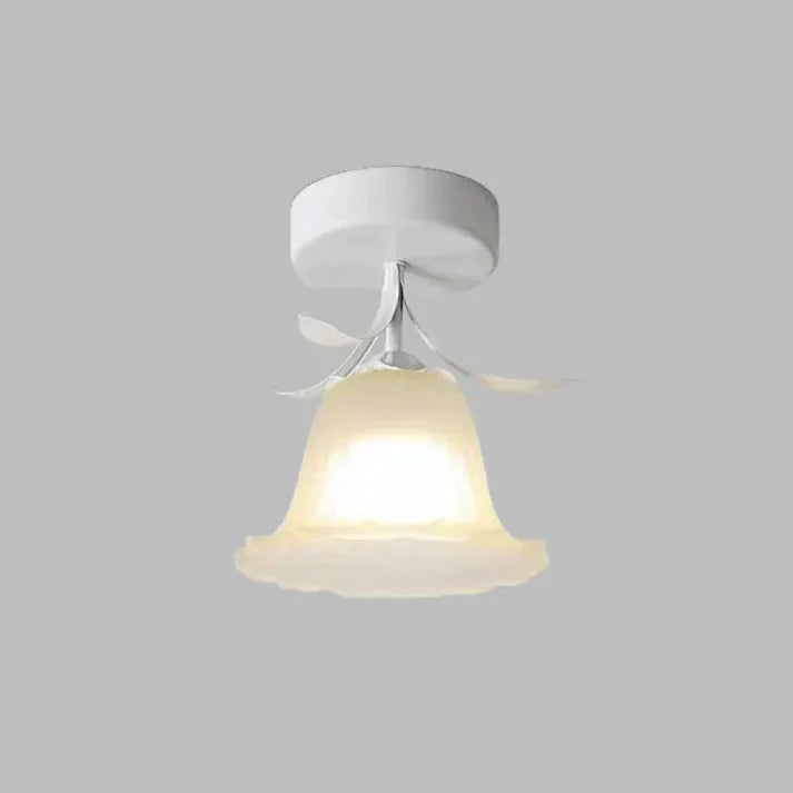 Franse Tiffany Eenvoudige Mini-Bloem Plafondlamp