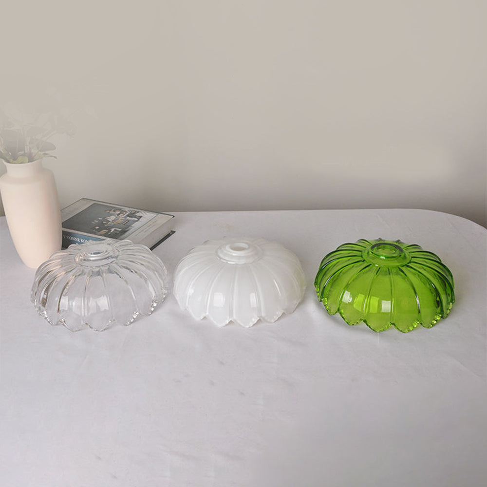 Vintage glazen bloemen hanglamp