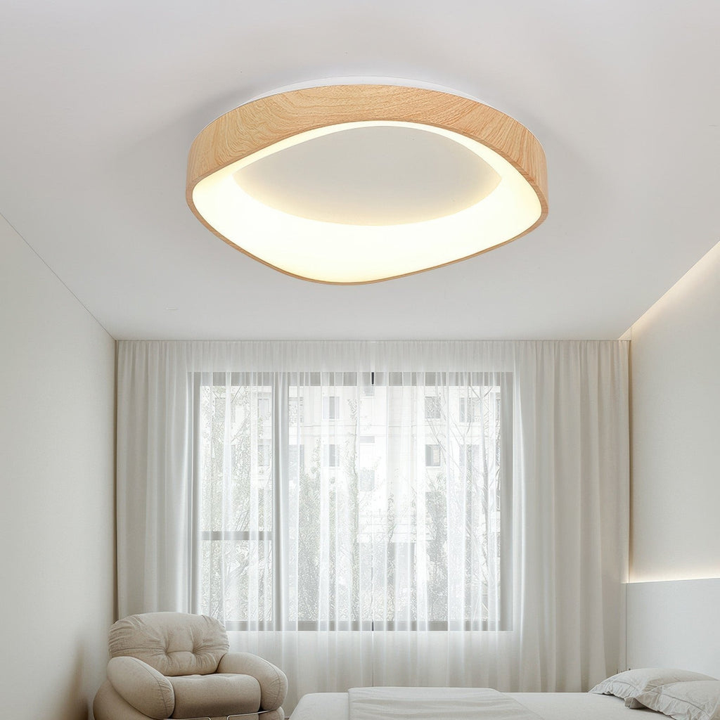 Nordic Artistieke Houtnerf Plafondlamp
