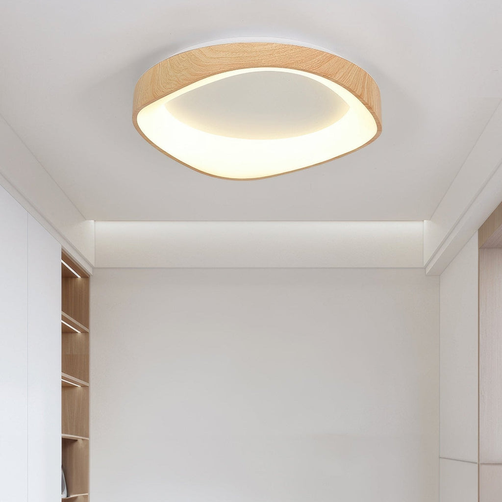 Nordic Artistieke Houtnerf Plafondlamp