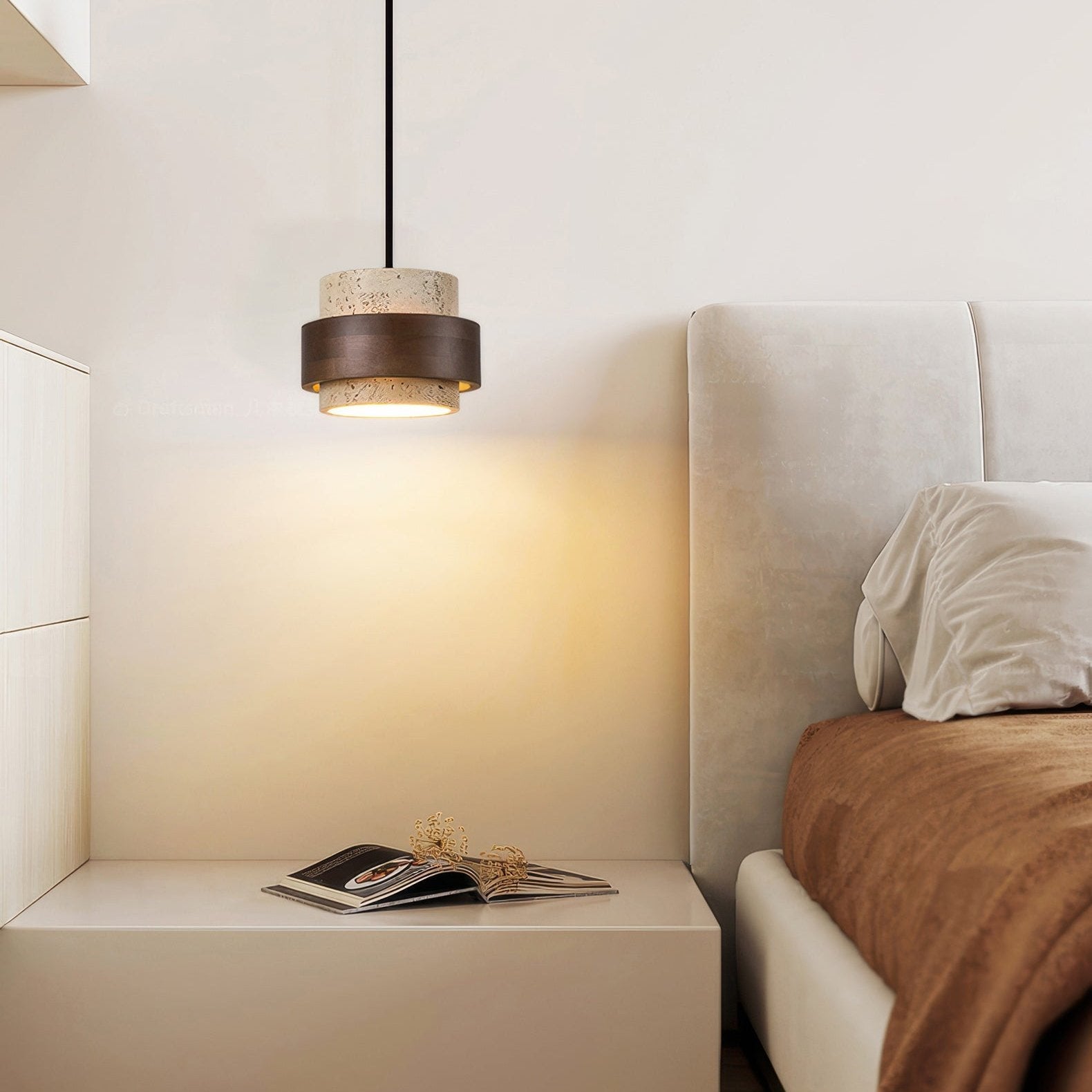 Opstijgende Retro Steen Wabi-Sabi Hanglamp