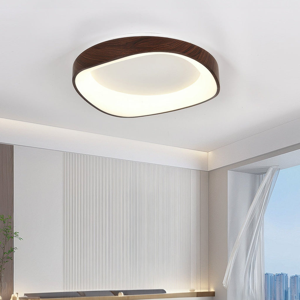 Nordic Artistieke Houtnerf Plafondlamp
