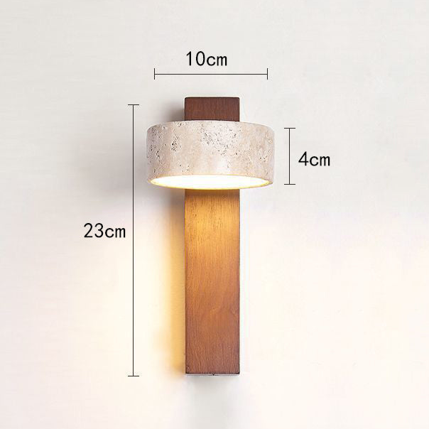 Wabi Sabi Off-white Travertin Wandlamp