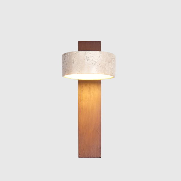 Wabi Sabi Off-white Travertin Wandlamp