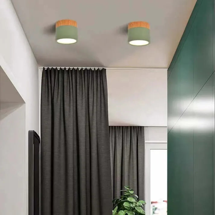 Scandinavische Cilinder LED-Plafondlampen voor Gangen