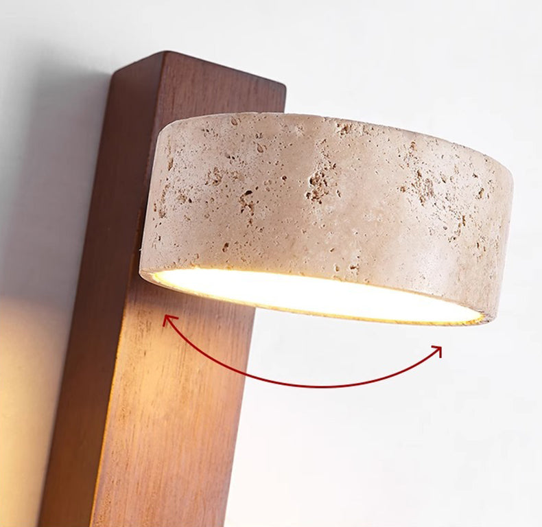 Wabi Sabi Off-white Travertin Wandlamp